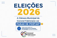 Orientações sobre as publicações no site da Câmara no período eleitoral